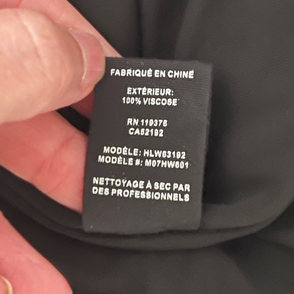 HELMUT LANG SCALA MIDI DRESS BASALT BLACK {$395} Spaghetti Strap Longsleeve Sm - Picture 9 of 10